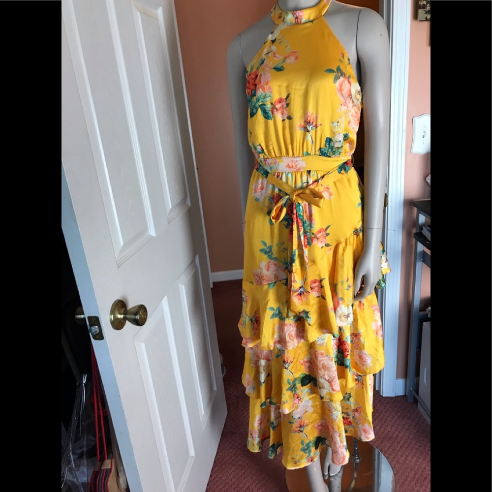 Lipsy of London yellow dress